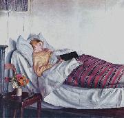 Michael Ancher Sick Girl oil on canvas